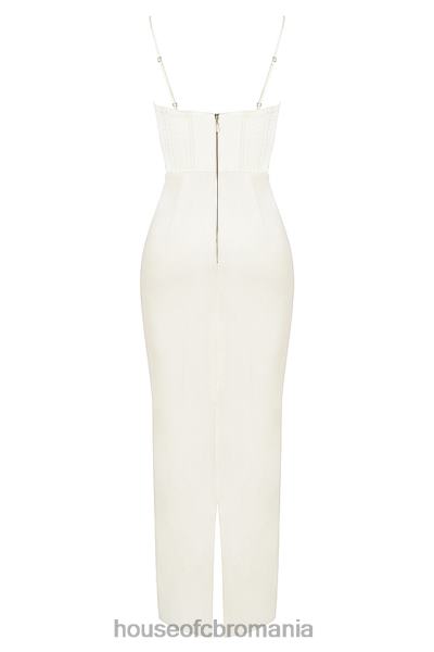 îmbrăcăminte House of CB rochie maxi corset ivory charmaine X4F68527