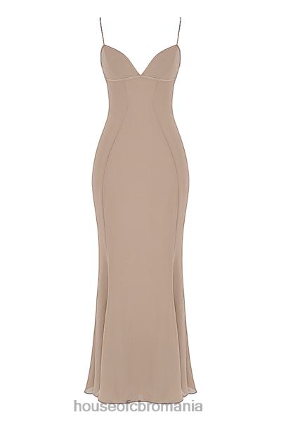 îmbrăcăminte House of CB rochie maxi corset loren latte X4F68454