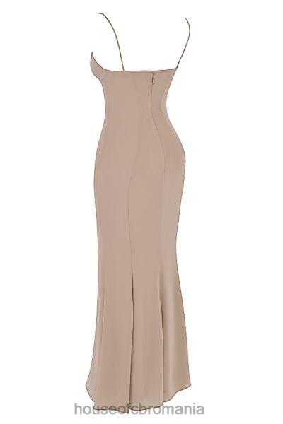îmbrăcăminte House of CB rochie maxi corset loren latte X4F68454