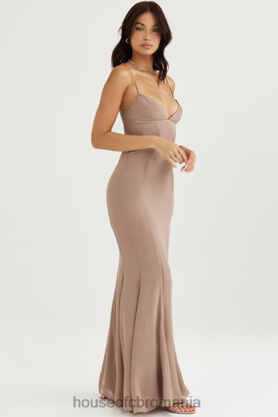 îmbrăcăminte House of CB rochie maxi corset loren latte X4F68454