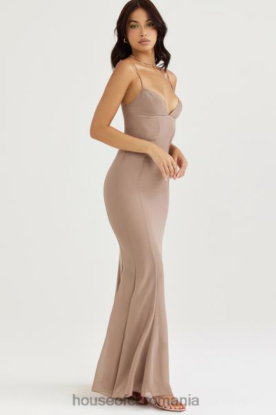 îmbrăcăminte House of CB rochie maxi corset loren latte X4F68454
