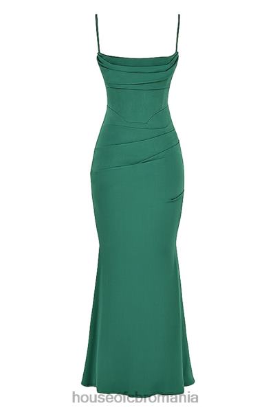îmbrăcăminte House of CB rochie maxi corset milena forest X4F68389