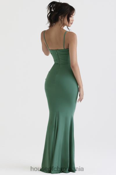 îmbrăcăminte House of CB rochie maxi corset milena forest X4F68389
