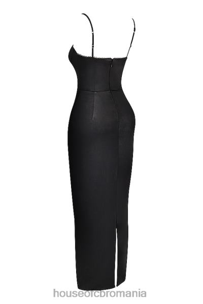 îmbrăcăminte House of CB rochie maxi corset negru stefania X4F68284