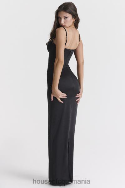 îmbrăcăminte House of CB rochie maxi corset negru stefania X4F68284