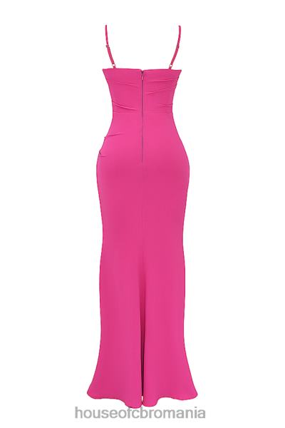 îmbrăcăminte House of CB rochie maxi corset roz aprins milena X4F68181