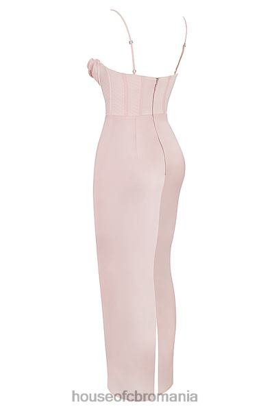 îmbrăcăminte House of CB rochie maxi corset roz blush charmaine X4F68536