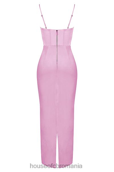 îmbrăcăminte House of CB rochie maxi corset roz charmaine X4F68379