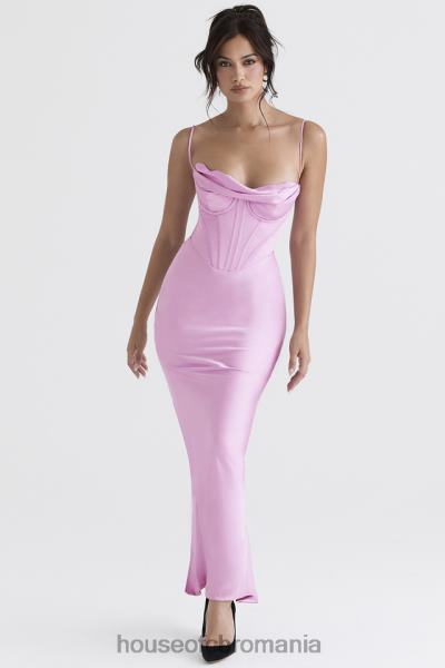 îmbrăcăminte House of CB rochie maxi corset roz charmaine X4F68379