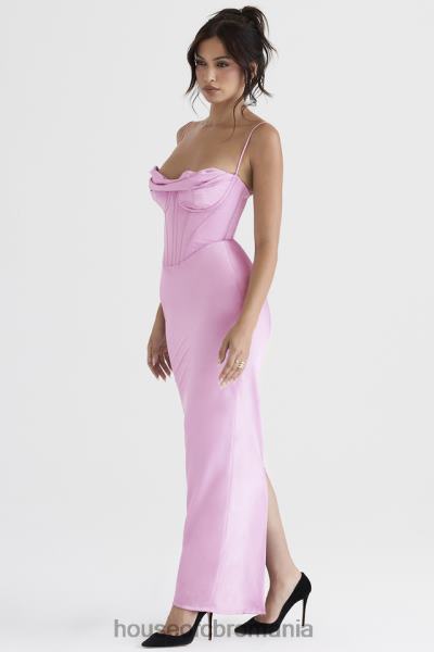 îmbrăcăminte House of CB rochie maxi corset roz charmaine X4F68379