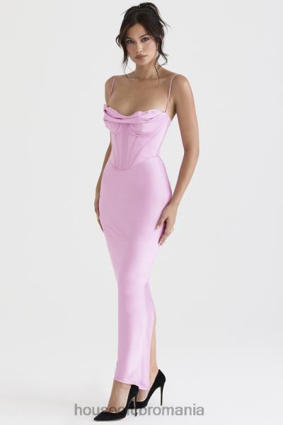 îmbrăcăminte House of CB rochie maxi corset roz charmaine X4F68379