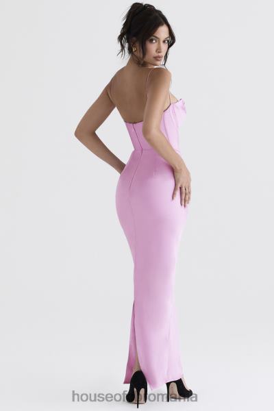 îmbrăcăminte House of CB rochie maxi corset roz charmaine X4F68379