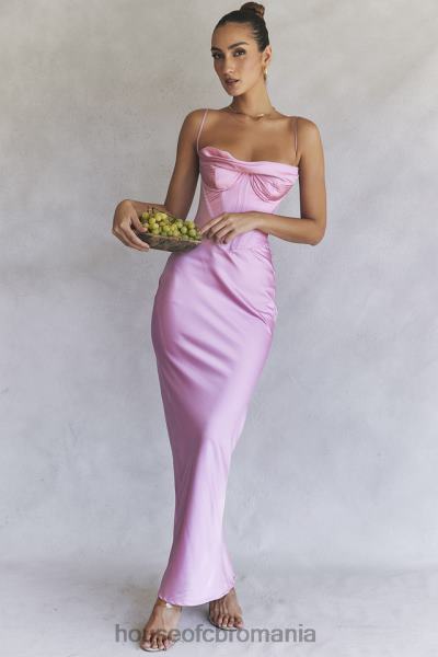 îmbrăcăminte House of CB rochie maxi corset roz charmaine X4F68379