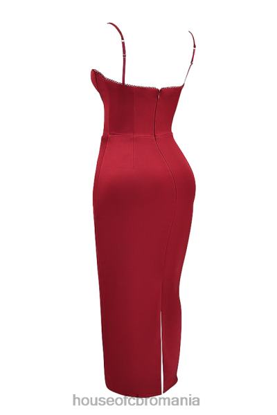 îmbrăcăminte House of CB rochie maxi corset stefania ruby X4F68117