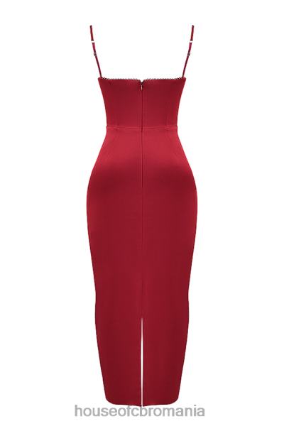 îmbrăcăminte House of CB rochie maxi corset stefania ruby X4F68117