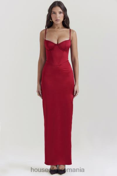 îmbrăcăminte House of CB rochie maxi corset stefania ruby X4F68117