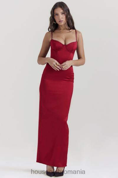 îmbrăcăminte House of CB rochie maxi corset stefania ruby X4F68117