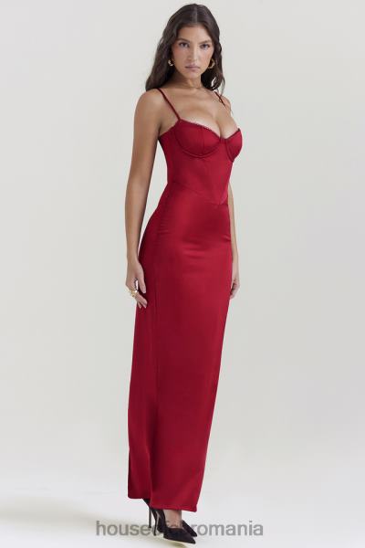 îmbrăcăminte House of CB rochie maxi corset stefania ruby X4F68117