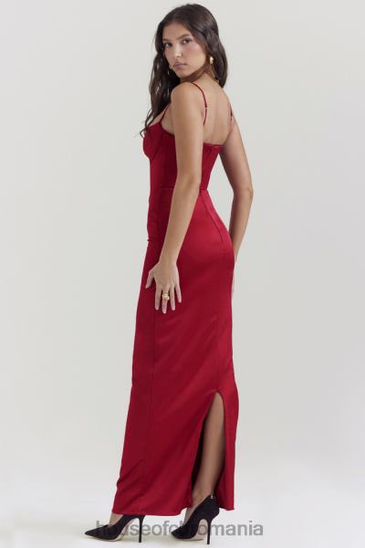 îmbrăcăminte House of CB rochie maxi corset stefania ruby X4F68117