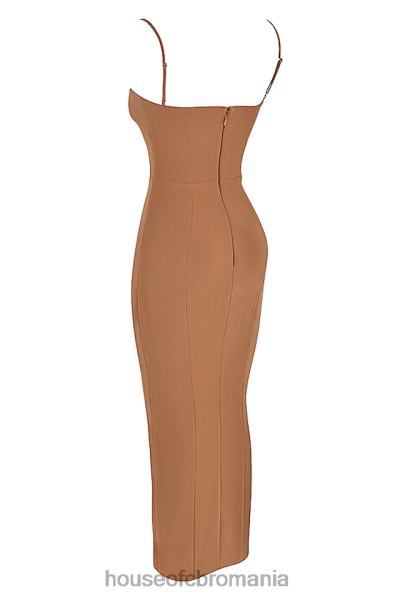îmbrăcăminte House of CB rochie maxi corset toast jaida X4F68446