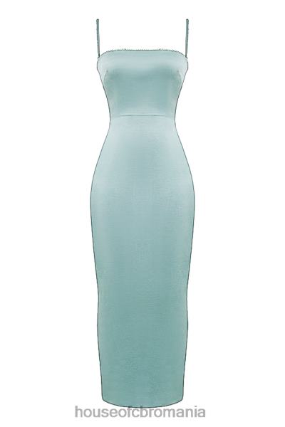 îmbrăcăminte House of CB rochie maxi costanza jad deschis X4F68254