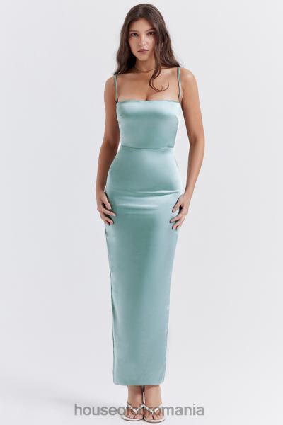 îmbrăcăminte House of CB rochie maxi costanza jad deschis X4F68254
