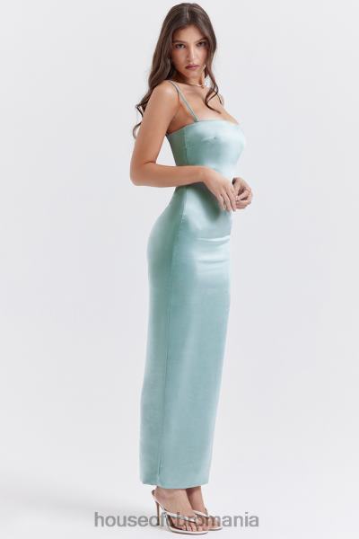 îmbrăcăminte House of CB rochie maxi costanza jad deschis X4F68254