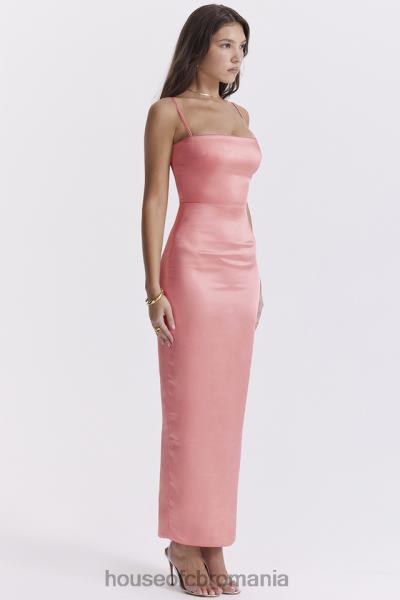 îmbrăcăminte House of CB rochie maxi costanza piersică strălucitoare X4F68202