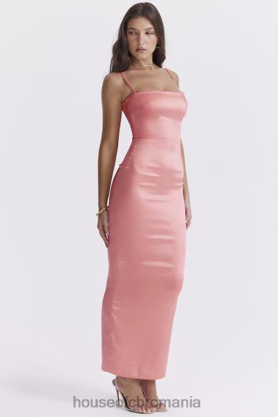 îmbrăcăminte House of CB rochie maxi costanza piersică strălucitoare X4F68202