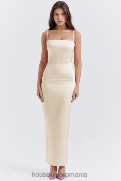îmbrăcăminte House of CB rochie maxi costanza vintage crem X4F68250