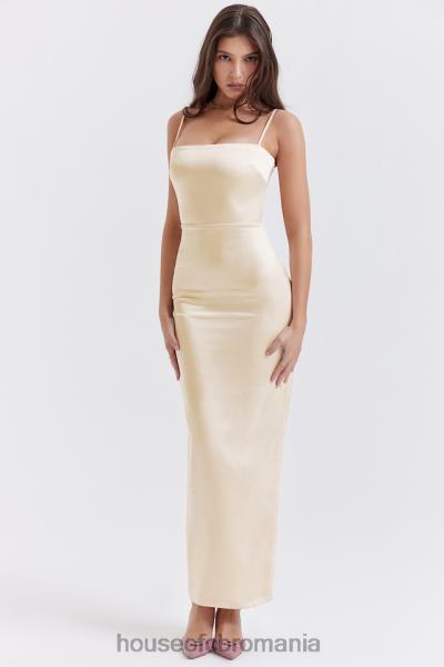 îmbrăcăminte House of CB rochie maxi costanza vintage crem X4F68250