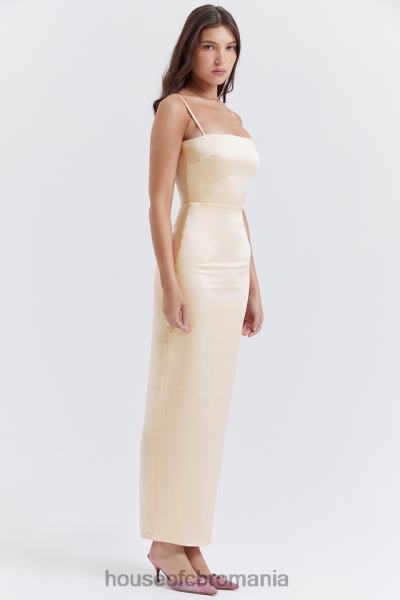 îmbrăcăminte House of CB rochie maxi costanza vintage crem X4F68250