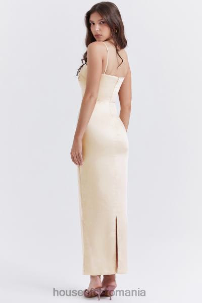 îmbrăcăminte House of CB rochie maxi costanza vintage crem X4F68250