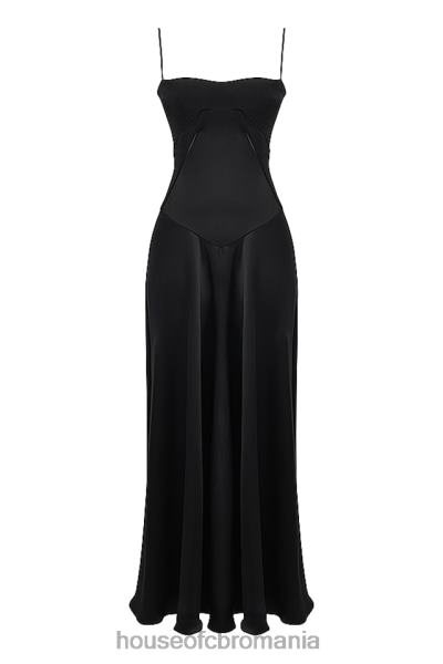 îmbrăcăminte House of CB rochie maxi cu dantela neagra anabella X4F68273