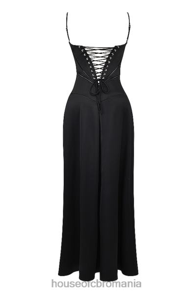 îmbrăcăminte House of CB rochie maxi cu dantela neagra anabella X4F68273