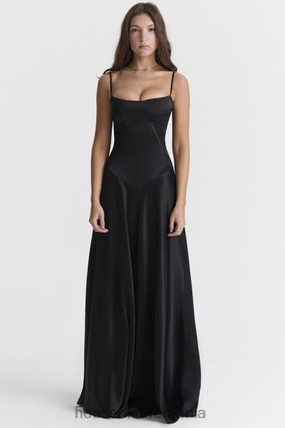 îmbrăcăminte House of CB rochie maxi cu dantela neagra anabella X4F68273