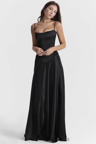 îmbrăcăminte House of CB rochie maxi cu dantela neagra anabella X4F68273