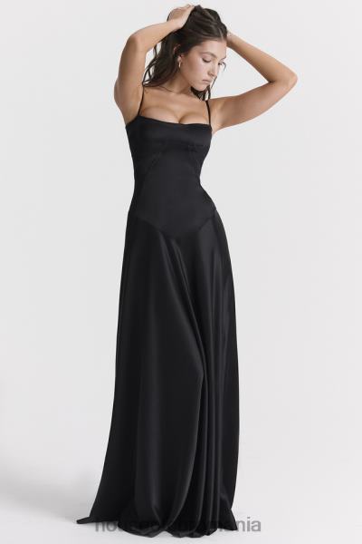 îmbrăcăminte House of CB rochie maxi cu dantela neagra anabella X4F68273