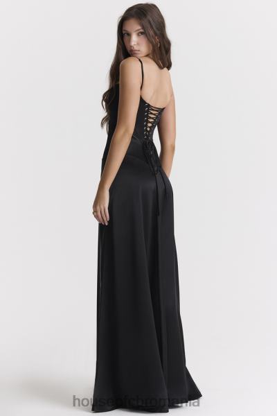 îmbrăcăminte House of CB rochie maxi cu dantela neagra anabella X4F68273