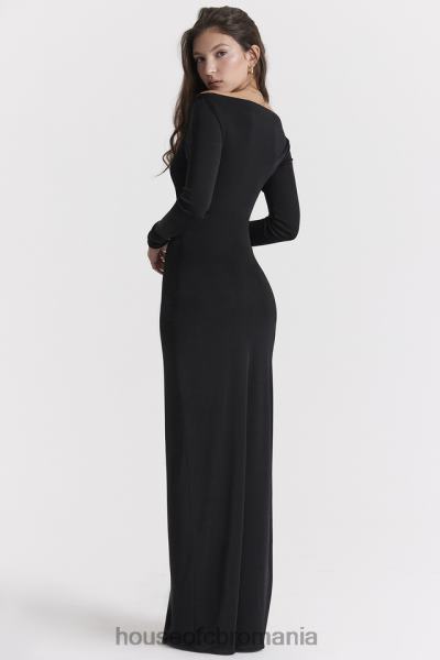 îmbrăcăminte House of CB rochie maxi cu decupaj negru marella X4F68281