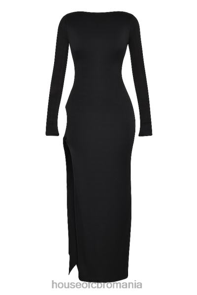 îmbrăcăminte House of CB rochie maxi cu decupaj negru marella X4F68281