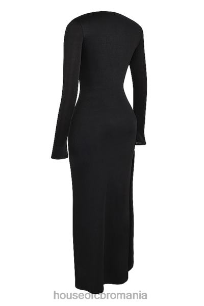 îmbrăcăminte House of CB rochie maxi cu decupaj negru marella X4F68281