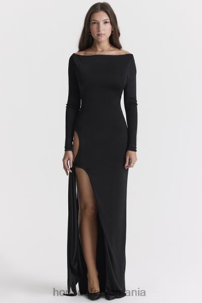 îmbrăcăminte House of CB rochie maxi cu decupaj negru marella X4F68281