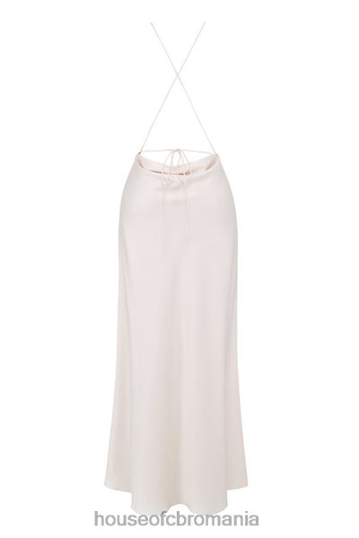 îmbrăcăminte House of CB rochie maxi cu fante din coapsa zanab ivory X4F68335