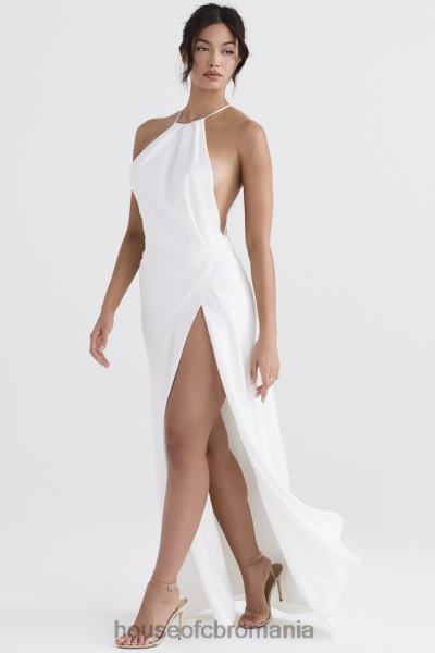 îmbrăcăminte House of CB rochie maxi cu fante din coapsa zanab ivory X4F68335