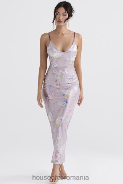 îmbrăcăminte House of CB rochie maxi cu flori aria mov X4F68328