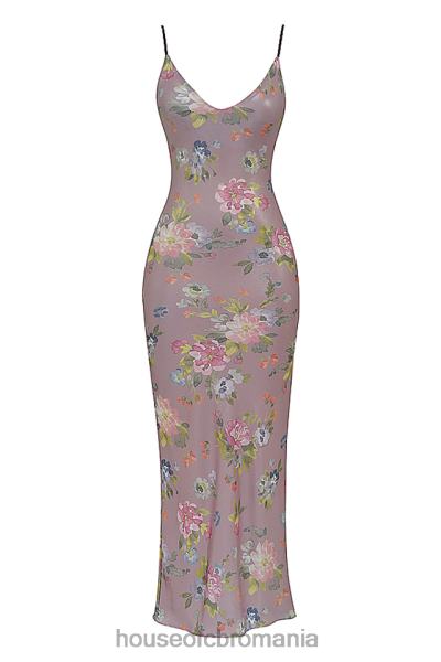 îmbrăcăminte House of CB rochie maxi cu flori aria mov X4F68328