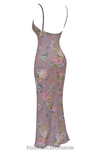 îmbrăcăminte House of CB rochie maxi cu flori aria mov X4F68328