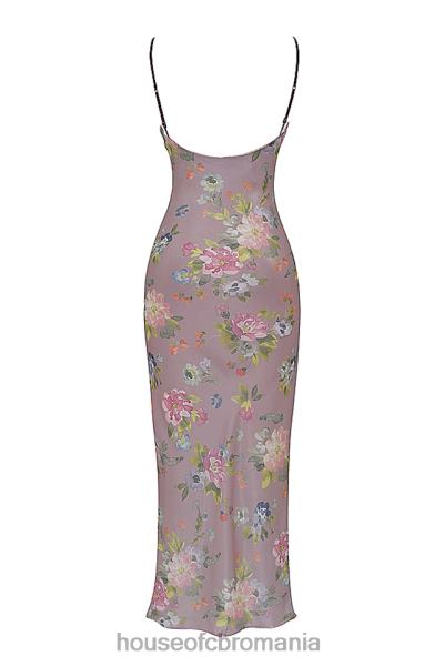 îmbrăcăminte House of CB rochie maxi cu flori aria mov X4F68328