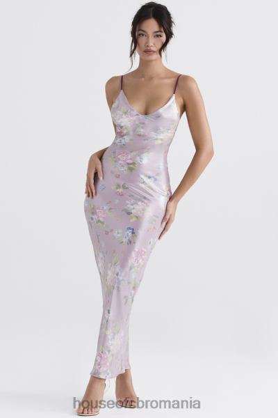 îmbrăcăminte House of CB rochie maxi cu flori aria mov X4F68328